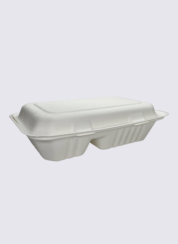 Coimeádán Bia Clamshell Sugarcane Bagasse 1000ml 2-div